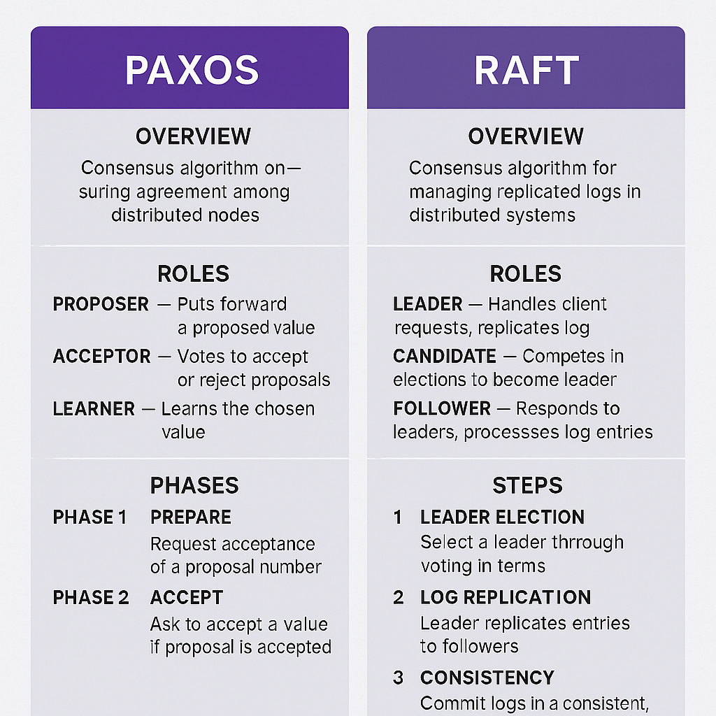 Paxos vs Raft