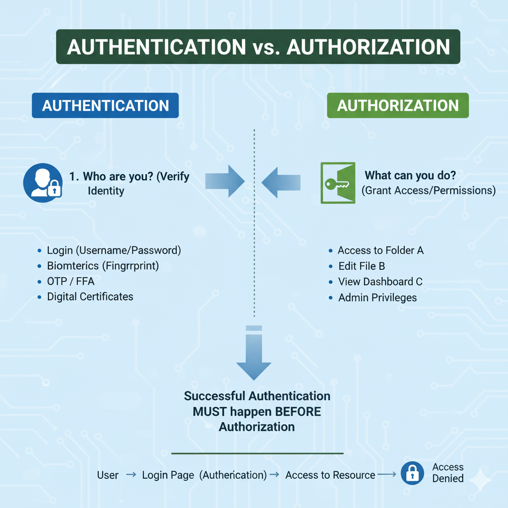 Authentication vs Authorization